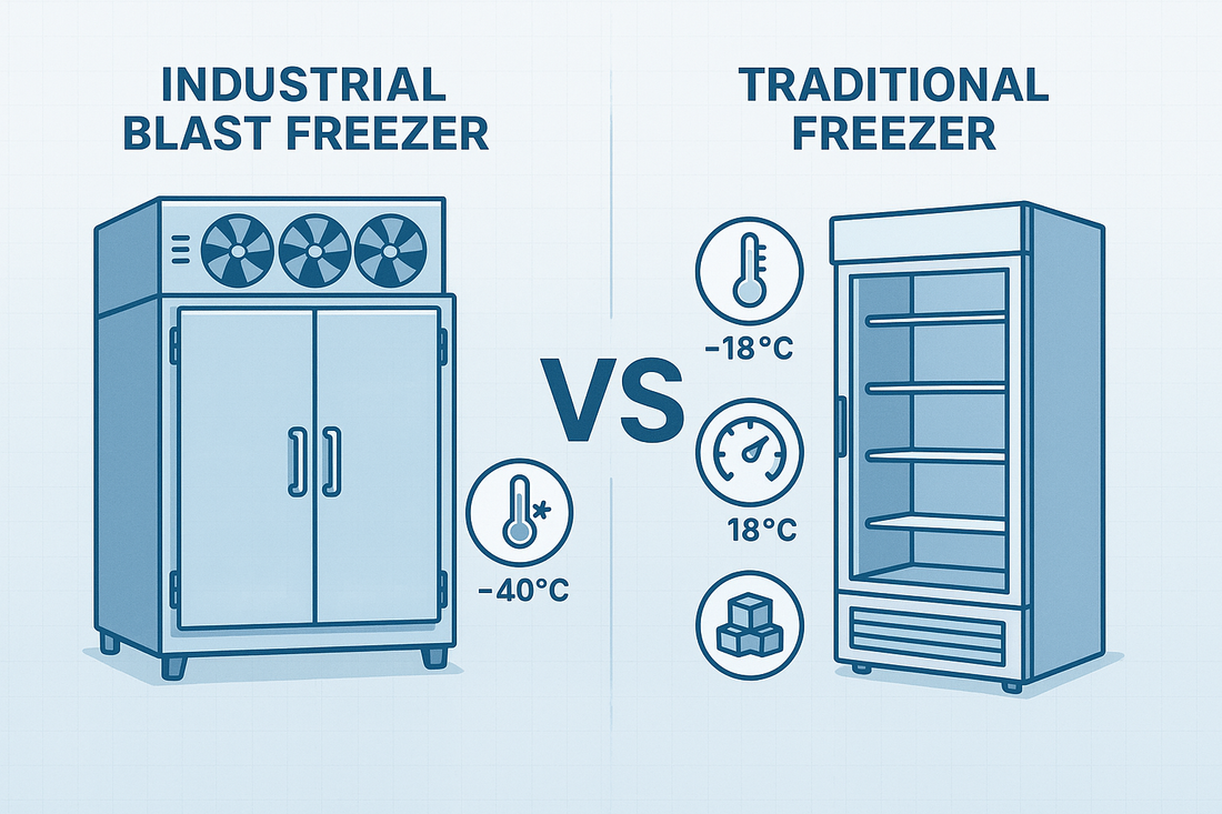 Industrial Blast Freezers vs. Traditional Freezers: Key Differences