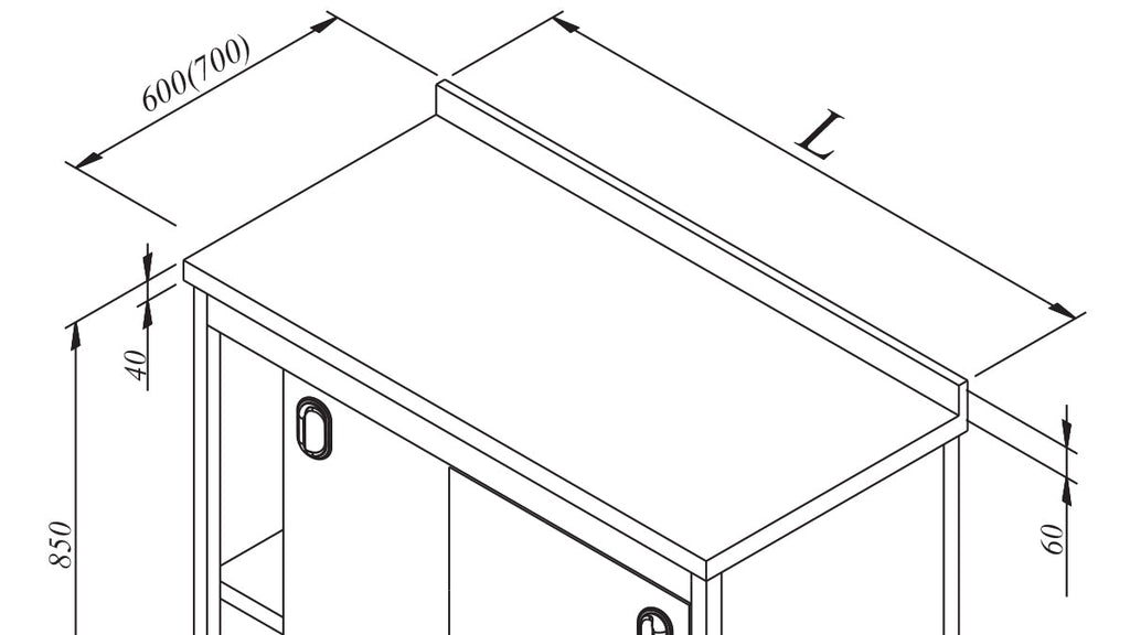 Workbench Labeled Stainless Steel Workbench Units – Frost Flex Units
