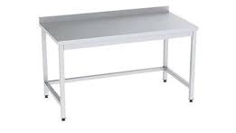 Metal workbench with a white background