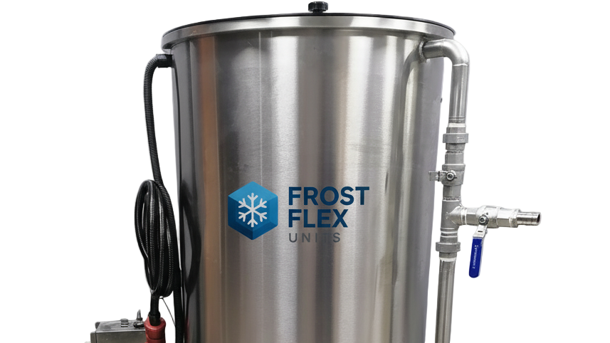 Industrial tank with Frost Flex Units logo only