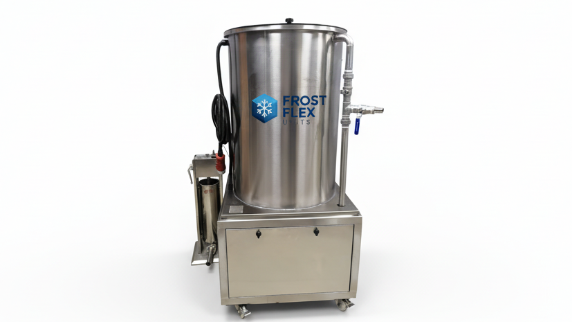 Isolated industrial tank with white background