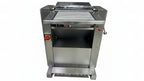 Stainless steel dough sheeter with Kochmann branding on a tiled floor.