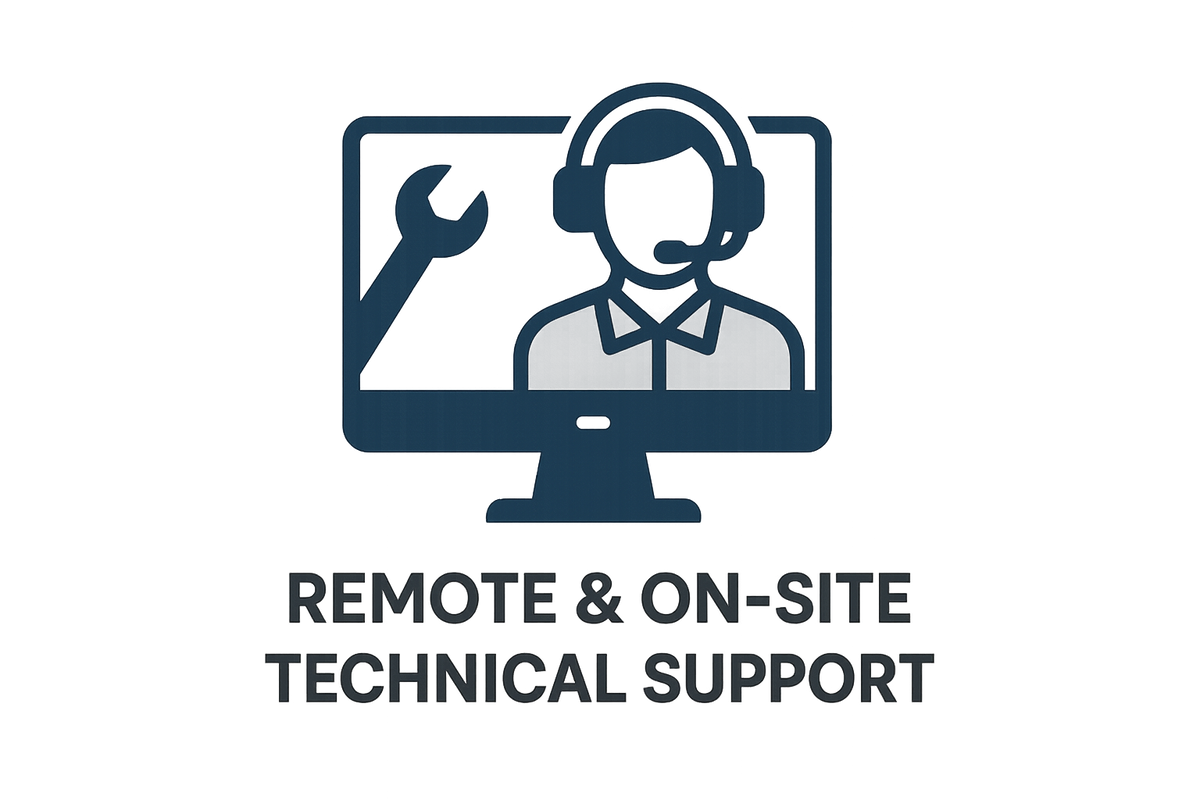 Remote & On-Site Technical Support Icon